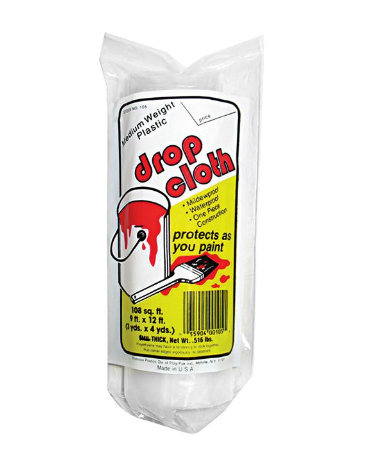 Clear Plastic Drop Cloth