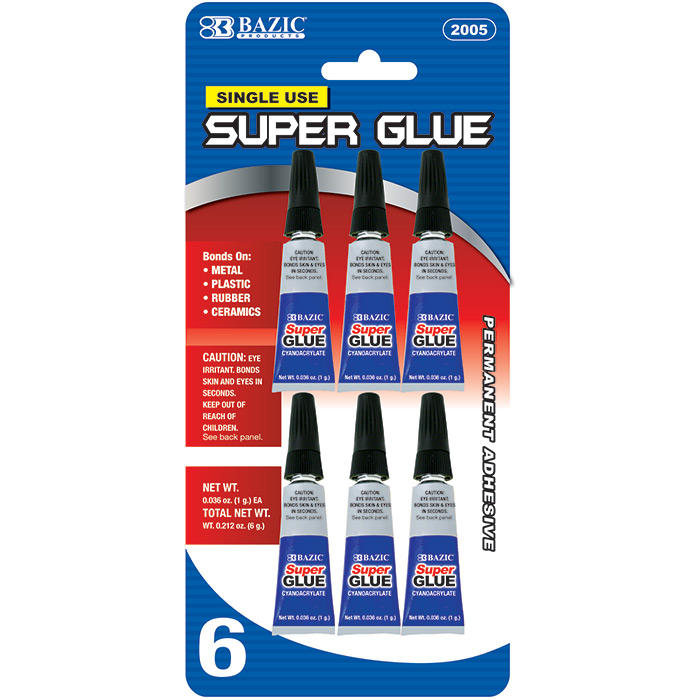 1 g / 0.036 Oz Single Use Super Glue (6/Pack) Mazer Wholesale, Inc.
