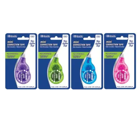 Correction Tape Fashion Mini is a compact and stylish correction tool designed for quick, clean and mess-free error correction.