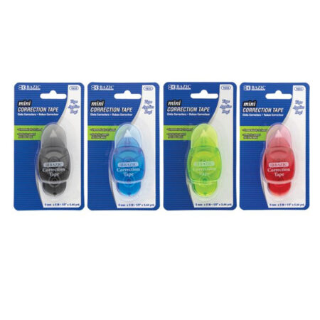 Correction Tape Mini w/ Protective Cap is a compact and practical correction tool designed for clean.