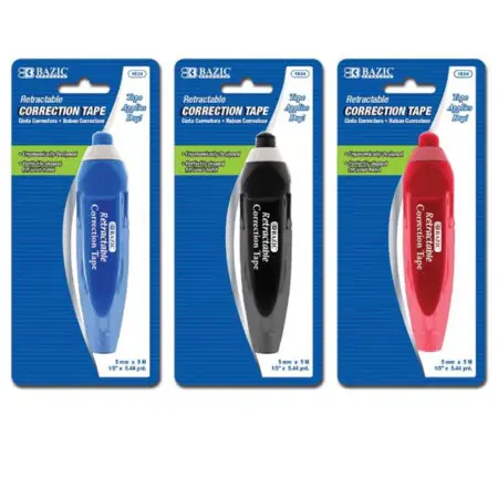 Correction Tape Retractable is a convenient and efficient correction tool designed for quick, mess-free error fixing.