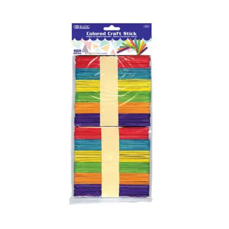 Craft Stick – Colored is a versatile and fun crafting essential for classrooms, art rooms and home projects.