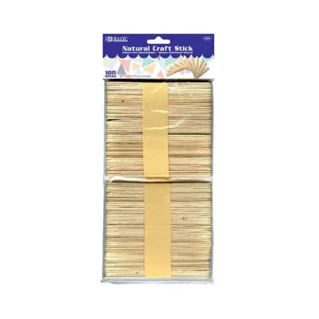 Craft Stick – Natural is a versatile crafting essential ideal for classrooms, art projects and DIY activities.
