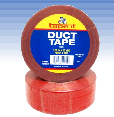 Red Duct Tape - 2"x60 Yards - Case of 24 Rolls