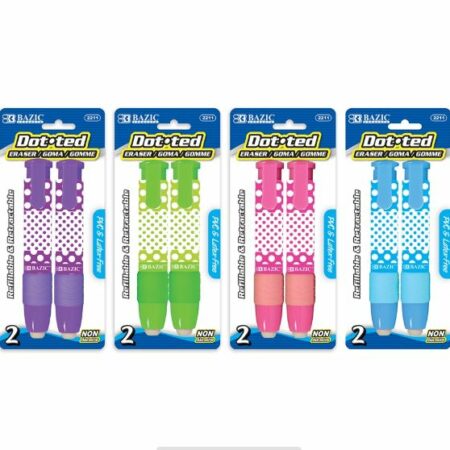 Dot.ted Retractable Stick Erasers (2/Pack)