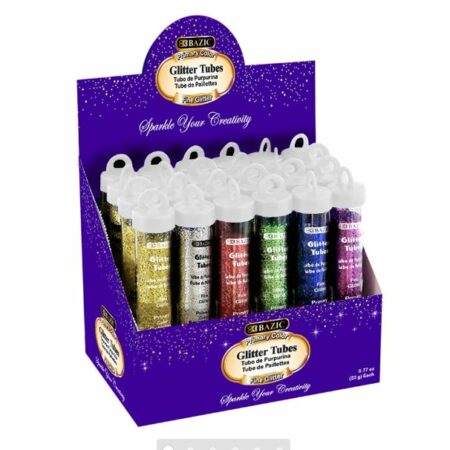 Glitter in Tubes, Assorted Color - 22g / .77 Oz. - Pack of 288
