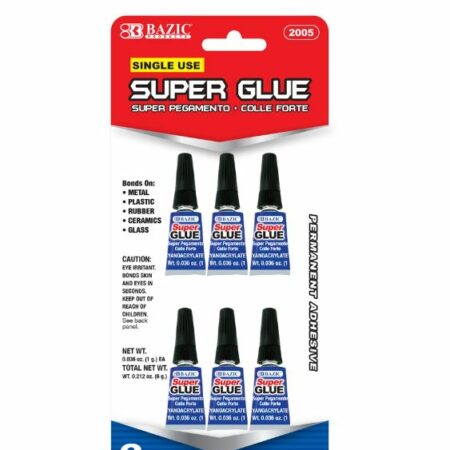 Super Glue Single Use (6/Pack)