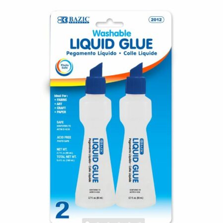 3.38 Oz. (100 mL) Stationery Clear Glue (2/Pack)