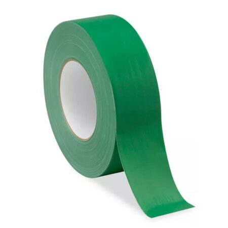 2-inch x 60-yard green duct tape – case of 24 rolls. Heavy-duty adhesive with a strong cloth backing for industrial, commercial, and household use.
