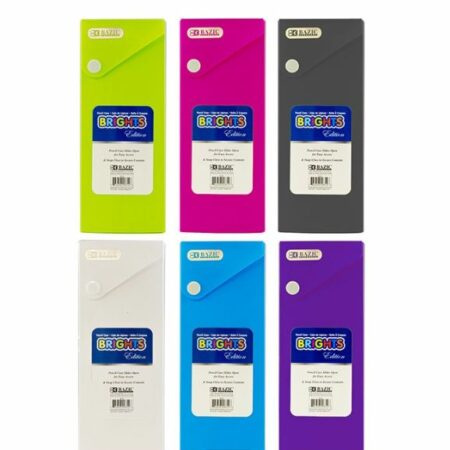 Bright Color Slider Pencil Case w/ PDQ Display