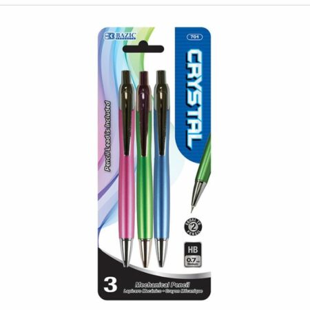 Crystal 0.7mm Mechanical Pencil (3/Pack)