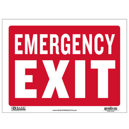 Cheap plastic emergency exit sign
