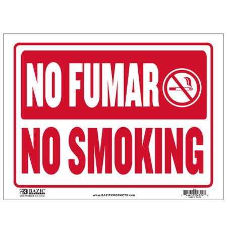 cheap spanish no smoking signs