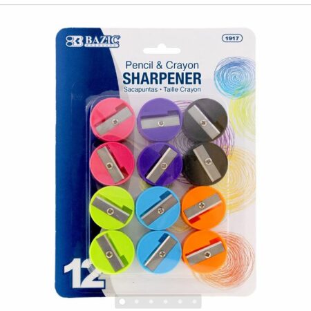 Round Pencil Sharpener (12/Pack)