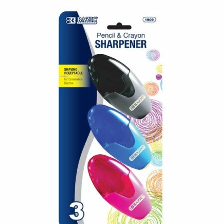 Xtreme Oval Sharpener w/ Receptacle (3/Pack)