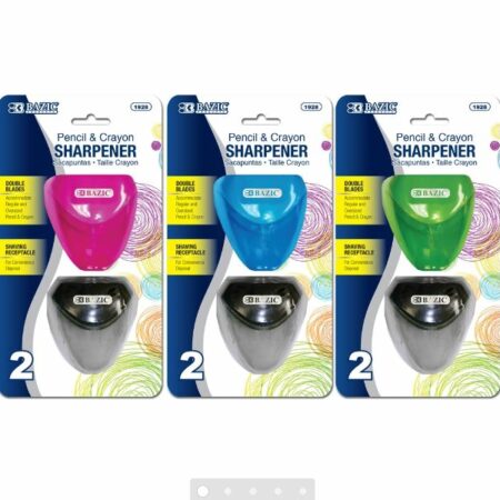 Dual Blades Sharpener w/ Triangle Receptacle (2/Pack)