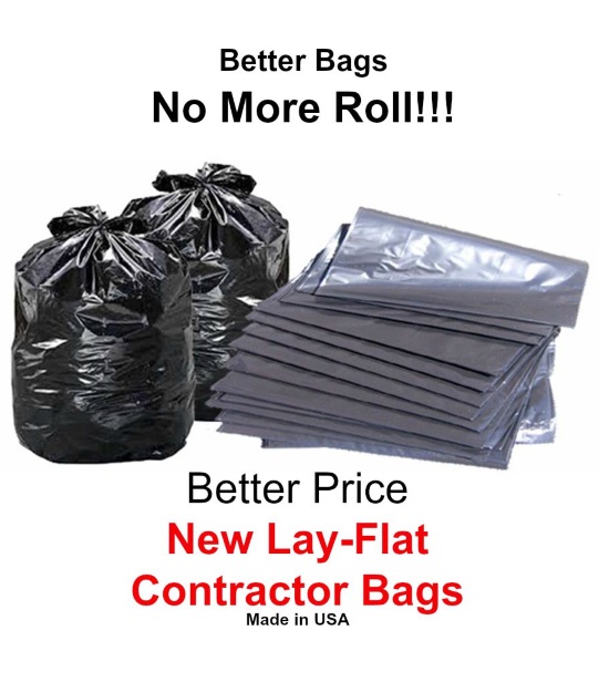 LayFlat Contractor Bags, 3mil, 42Gallon Mazer Wholesale, Inc.