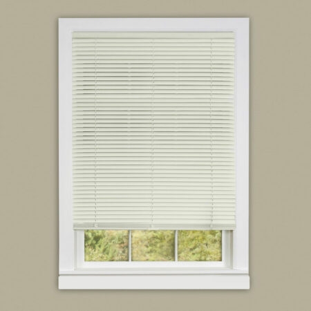 1" Vinyl Room Darkening Mini Blind-White