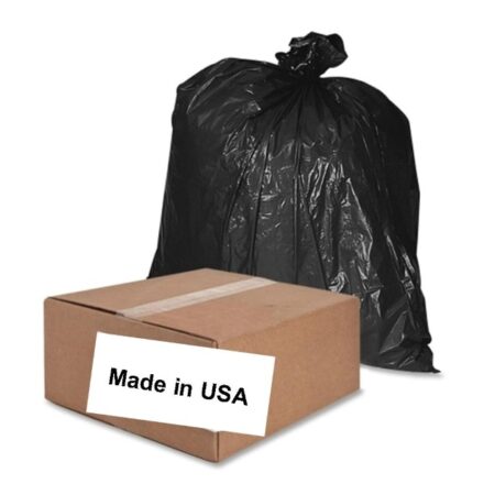 Black Trash Can Liners, 200-count, 20-30 Gallon, 1.5mil