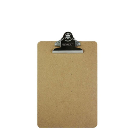 Memo size hardboard clipboard with sturdy spring clip – non-transparent, pack of 72, ideal for school, office, and warehouse use.