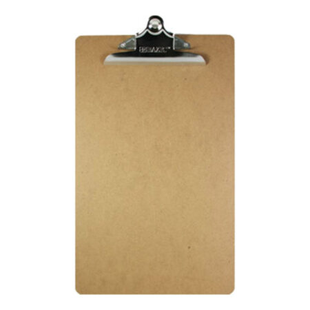 Legal size hardboard clipboards with sturdy spring clips – pack of 24 for office, school, or industrial use