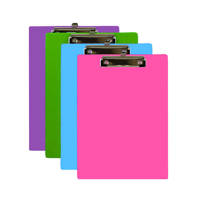 Bright Color PVC Standard Clipboard w/ Low