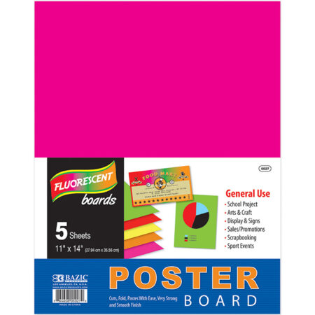 Cheap poster board fluorescent 5 pack