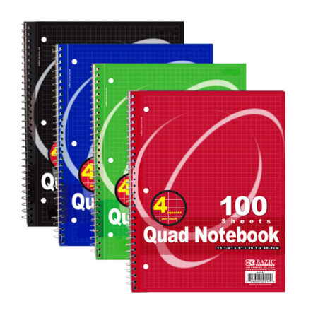 Cheap Quad Spiral Notebook