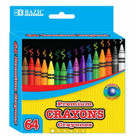 Premium Crayons 64 Color - Pack of 24