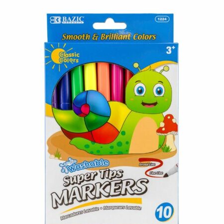 10 Color Fine Line Washable Markers - Pack of 144