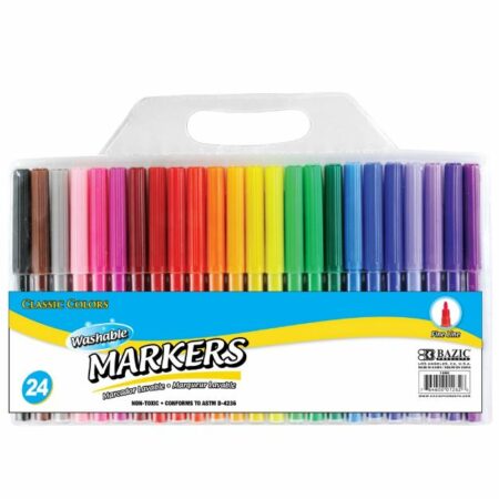 24 Fine Line Washable Watercolor Markers - Pack of 72