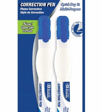 Correction Pen Metal Tip(2/Pack) - Pack of 144