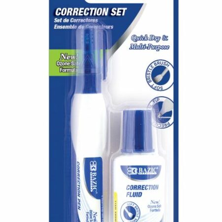 Correction Pen & Correction Fluid, Metal Tip(2/Pack) - Pack of 144
