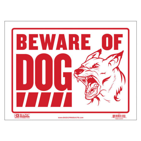 cheap plastic beware of dog sign