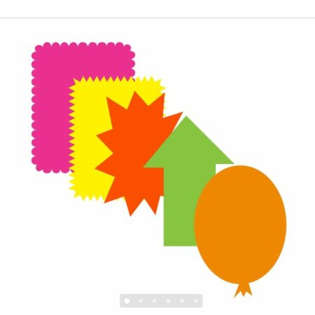 Fluorescent Pre-Cut Poster Board Shapes (5/pack)