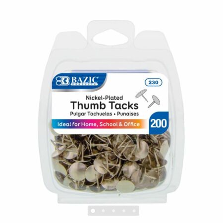 Nickel (Silver) Thumb Tack (200/Pack)