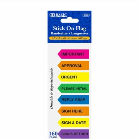 20 Ct. 0.5" X 1.7" Printed Arrow Flags (8/Pack)