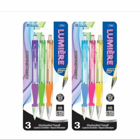 Lumiere 0.7 mm Mechanical Pencil w/ Grip (3/Pack)