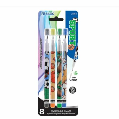 Sports Multi-Point Pencil (8/Pack)