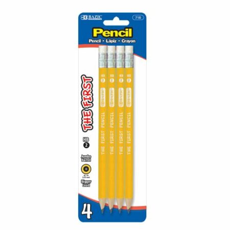 The First Jumbo Premium Yellow #2 Pencil - 4/pack