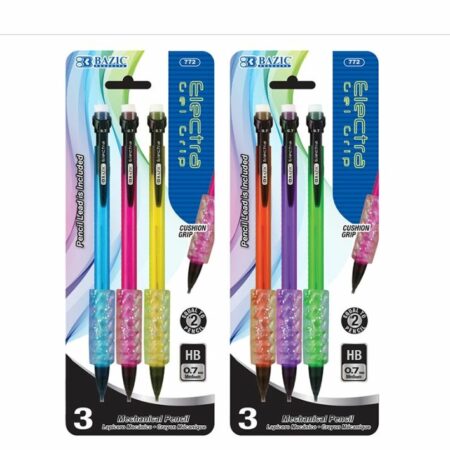 Electra 0.7 mm Fashion Color Mechanical Pencil with Gel Grip (3/Pack)