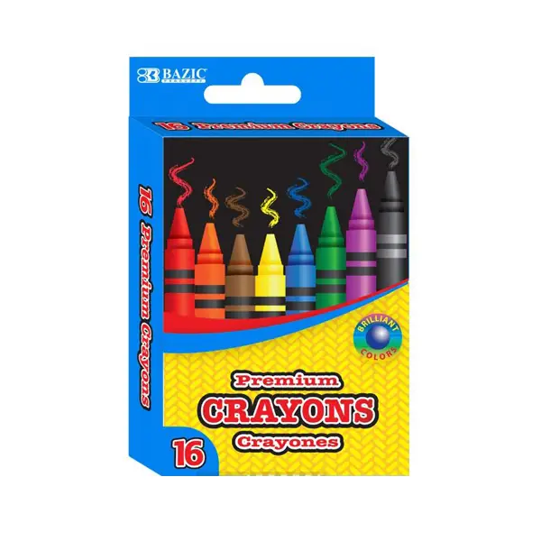 Premium Crayons 16 Color offer bright, rich hues and smooth coloring performance for kids and artists of all ages.