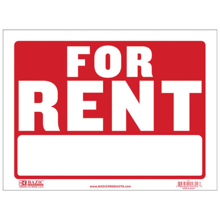 Cheap plastic for rent signs