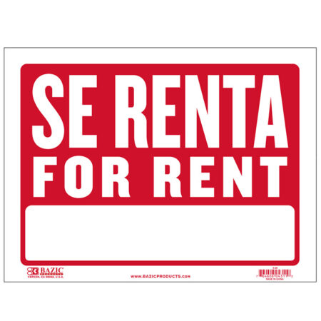 Cheap spanish for rent signs