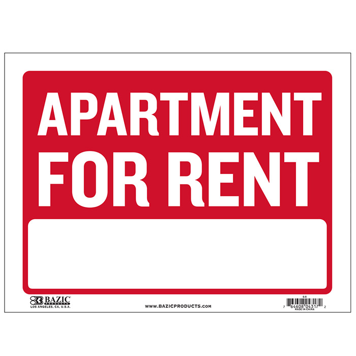 cheap apt for rent signs
