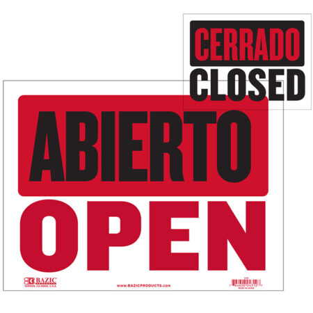 cheap Store Open signs in SPanish