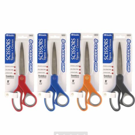 8" Soft Grip Stainless Steel Scissors