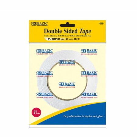 Double Sided Tape, 1"x36 Yards (1296")