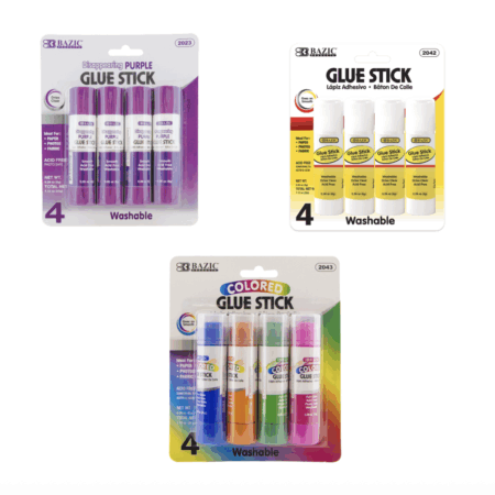 Small Glue Sticks 4 Packs - Pack of 144