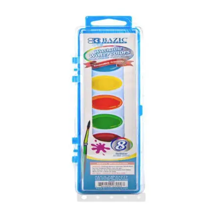 Watercolor Paint Set – Semi-Moist 8 Colors for Painting